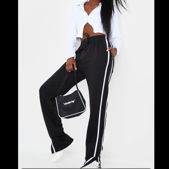 Tall Double Stripe Split Hem Jogger - Picture 2 of 3